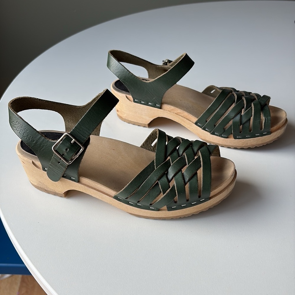 Swedish Hasbeens Clog Open Toe Sandals - image 3